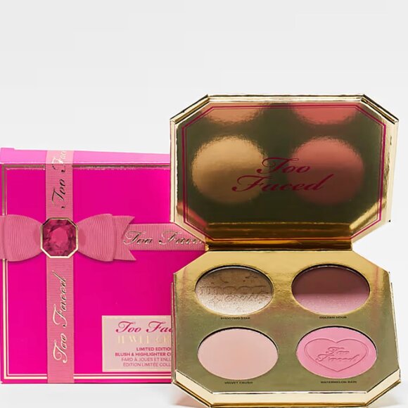 Too Faced Jewel Crush Blush & Highlighter Face Palette - Limited Edition - Picture 2 of 5